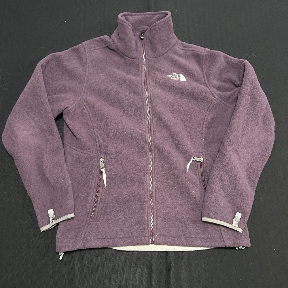 The North Face Womens TKA 100 Full Zip Fleece Jacket Purple AZ5Z Size M